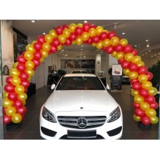 Car showroom balloon arch